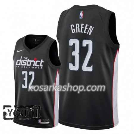 Dres Washington Wizards Jeff Green 32 Nike 2018-19 City Edition Crna Swingman - Dječji